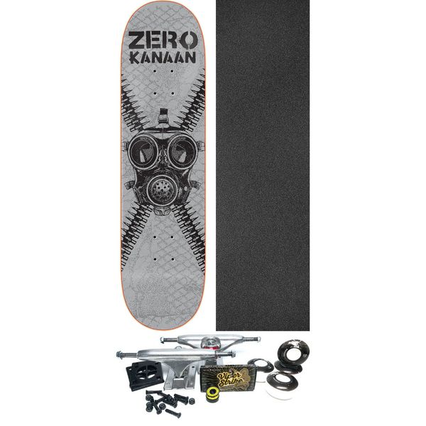 Zero Skateboards Kanaan Dern Survival Skateboard Deck - 8.5" x 32.3" - Complete Skateboard Bundle